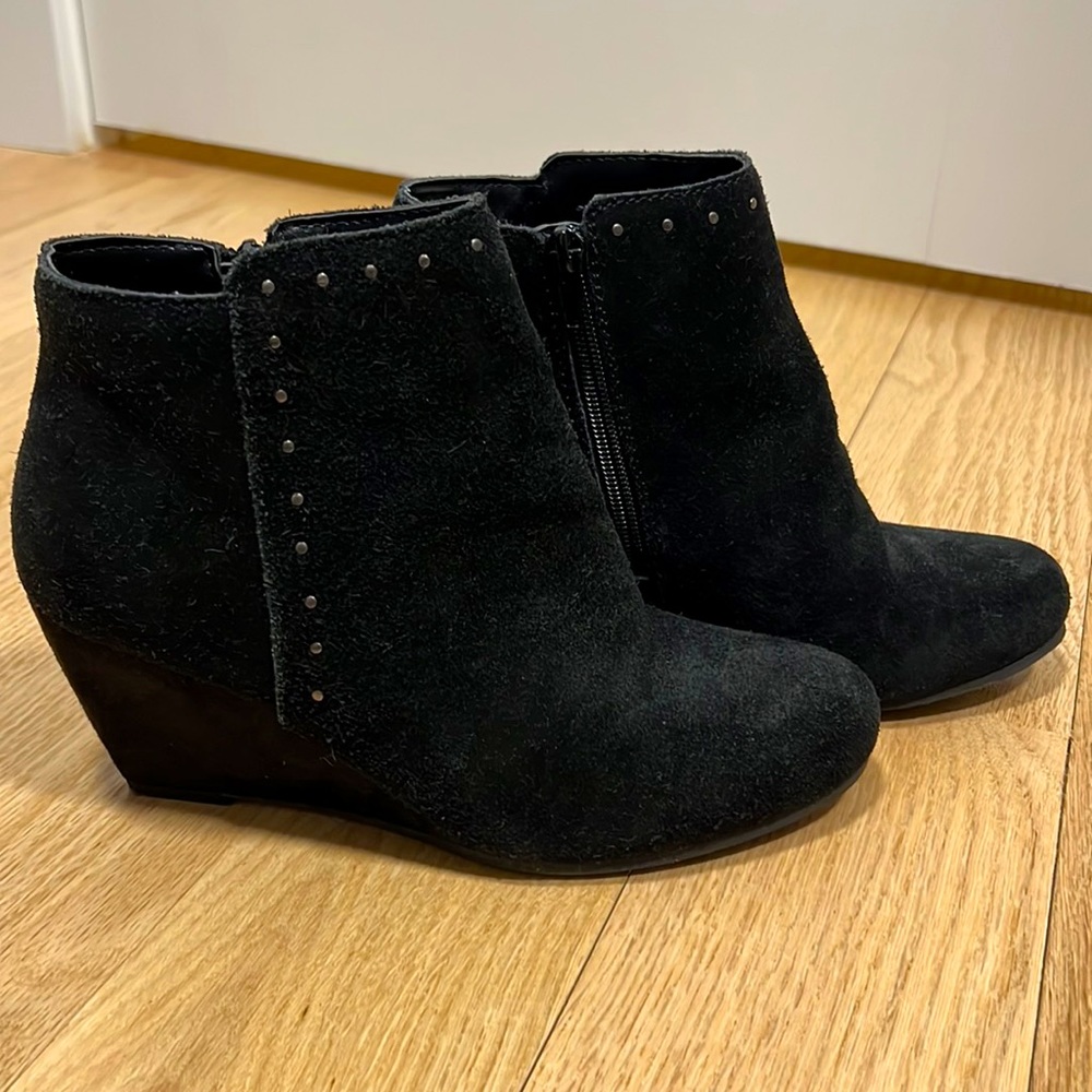 Sporto Studio black wedge boot 7